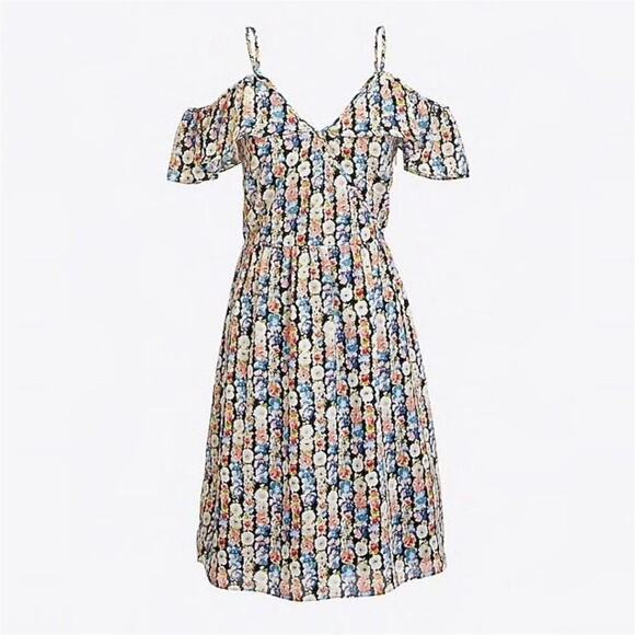 J. Crew Dresses & Skirts - J. Crew Mercantile Cold Shoulder Ruffle Dress Size 2 Charlotte Floral